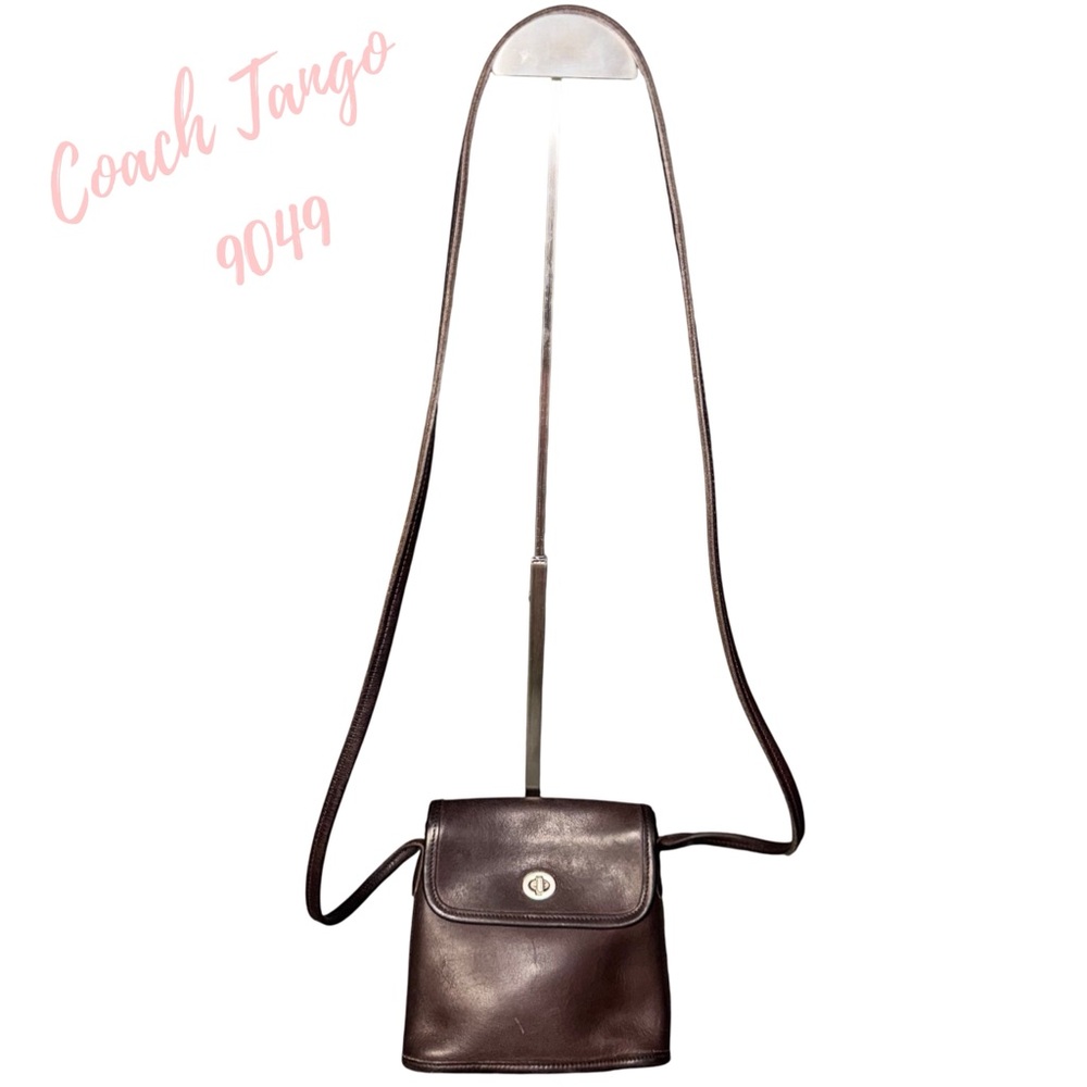 Coach Brown Leather Tango Crossbody Bag Style F0P-9049 Costa Rica leather
